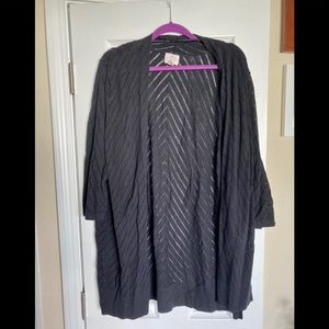 BOGO - free with purchase- St. John’s Bay Black Shawl Sweater